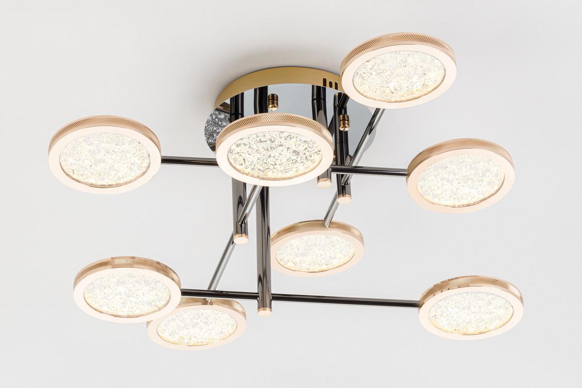 Изображение товара Люстра на штанге ESCADA 18 м² с 8 плафонами теплый белый свет декоративная