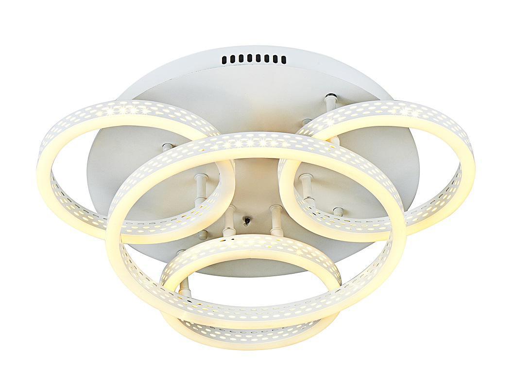 Изображение товара Люстра потолочная светодиодная ESCADA 4 плафона Wi-Fi пульт управление 13 м² белый