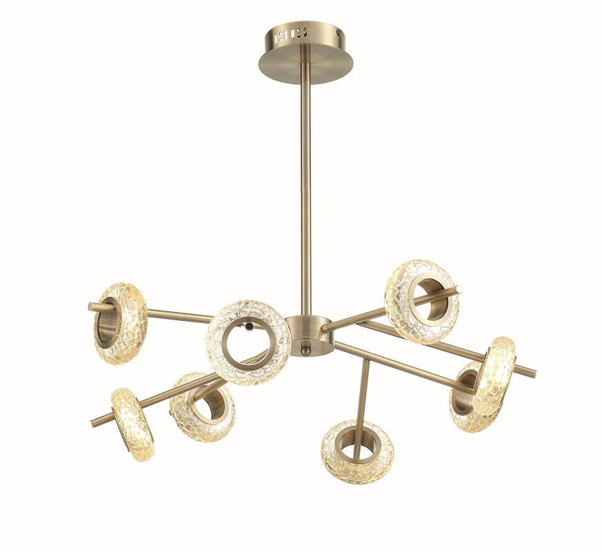 Изображение товара Люстра светодиодная ESCADA 10252/8LED Brass 40Вт, универсальная для натяжных потолков