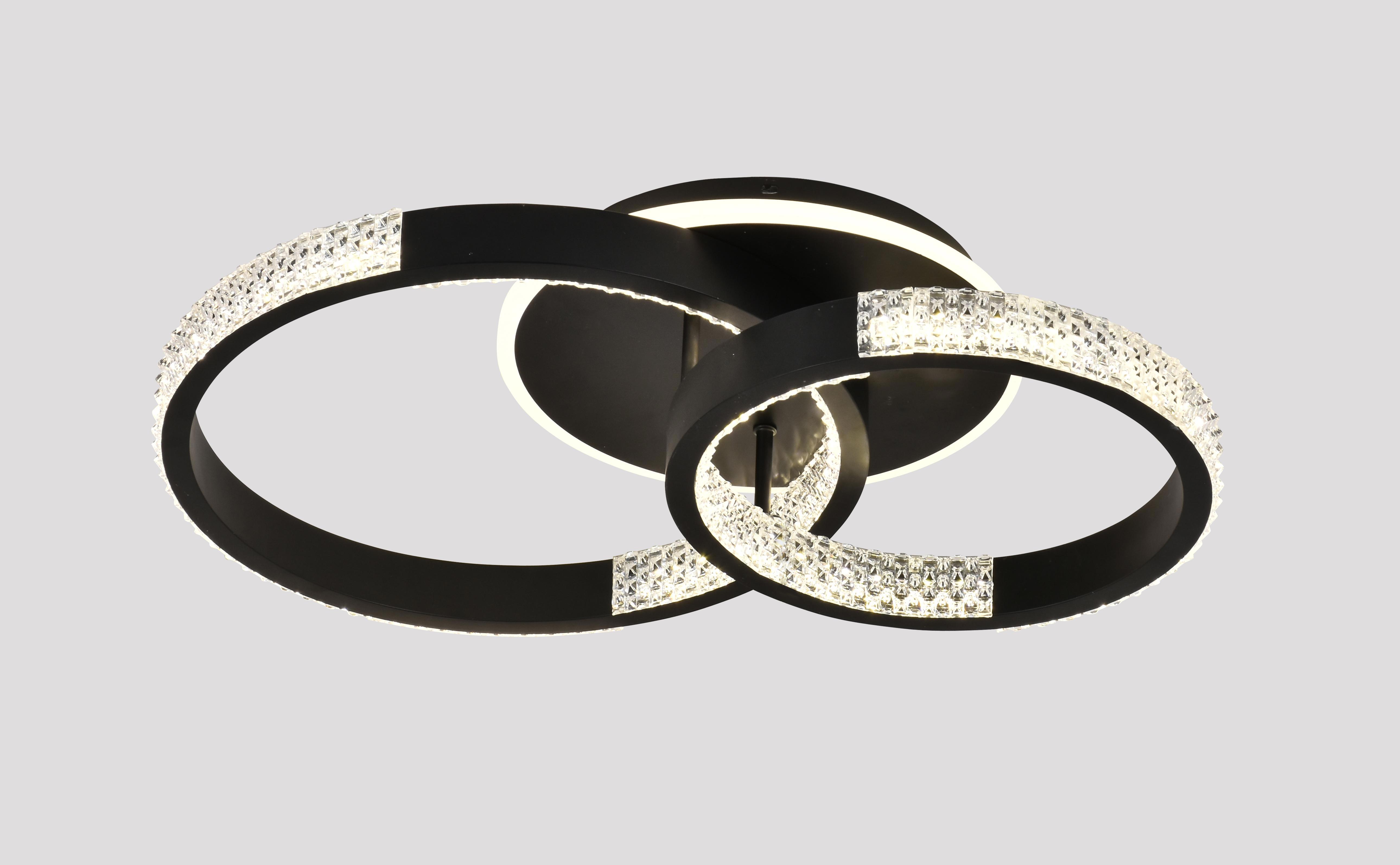 Изображение товара Люстра потолочная светодиодная MODERLI Novas 8 м² изменение оттенков белого цвет черный