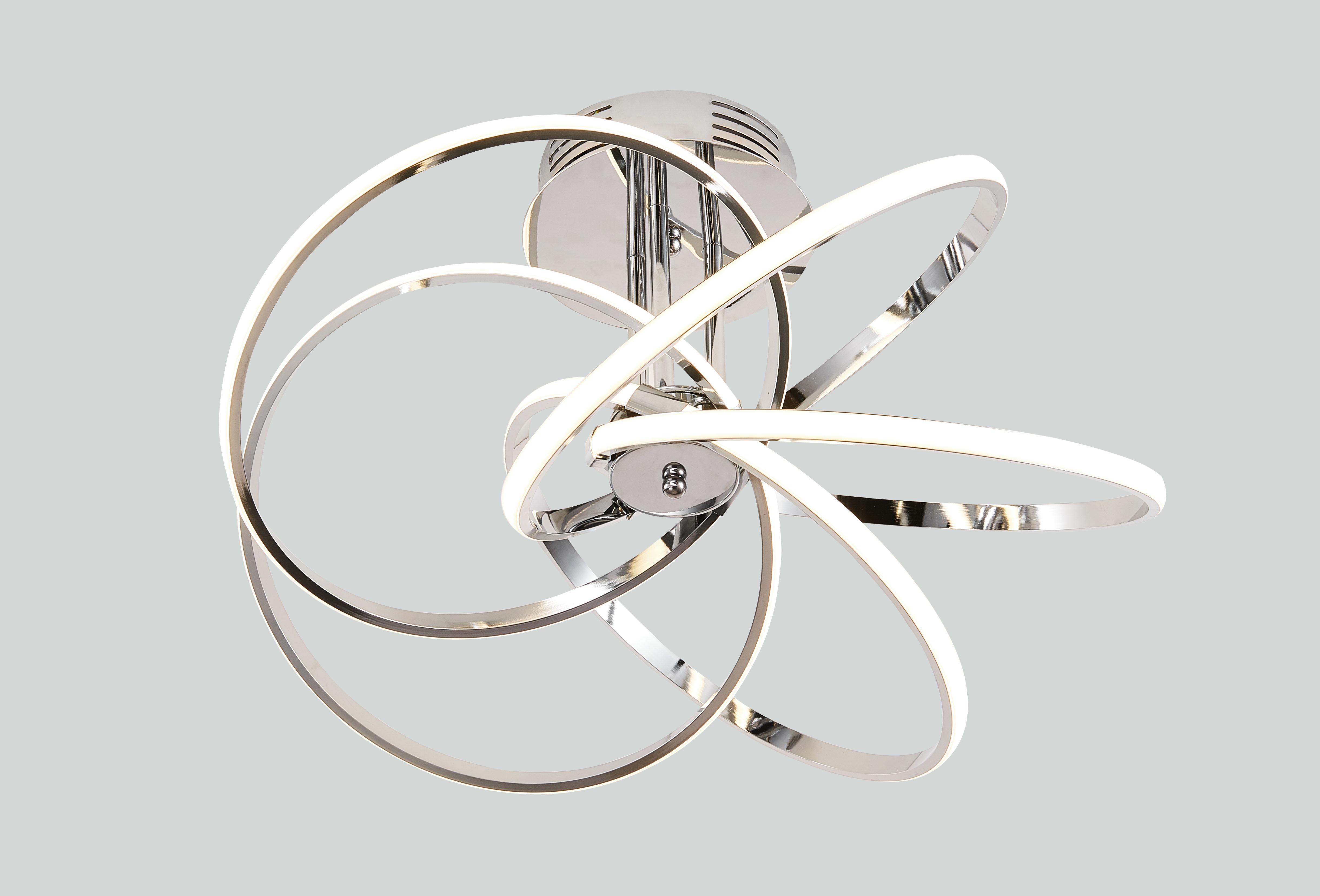 Изображение товара Люстра потолочная MODERLI Arrow LED 200W с пультом изменение оттенков белого хром