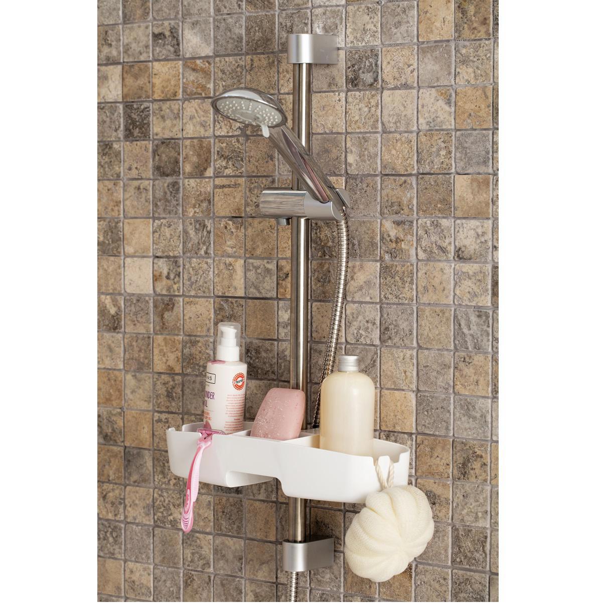 Изображение товара Полка на душевую штангу PRIMANOVA серия N23 33х11 см ударопрочный пластик