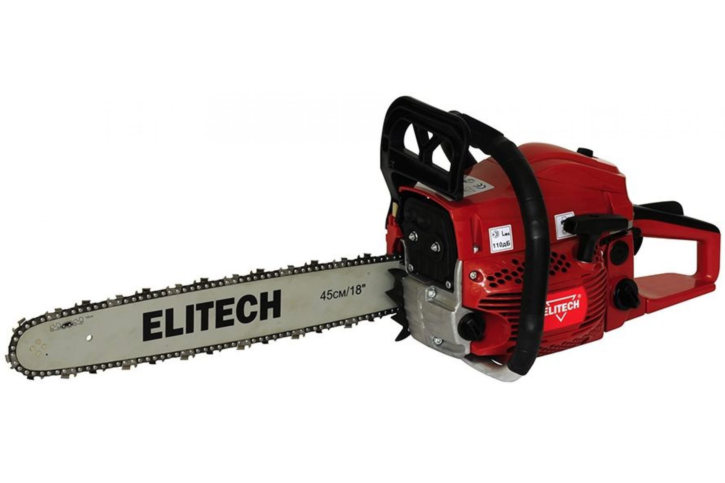 Изображение товара Бензопила Elitech БП 52/18 2.80 л.с. шина 45 см