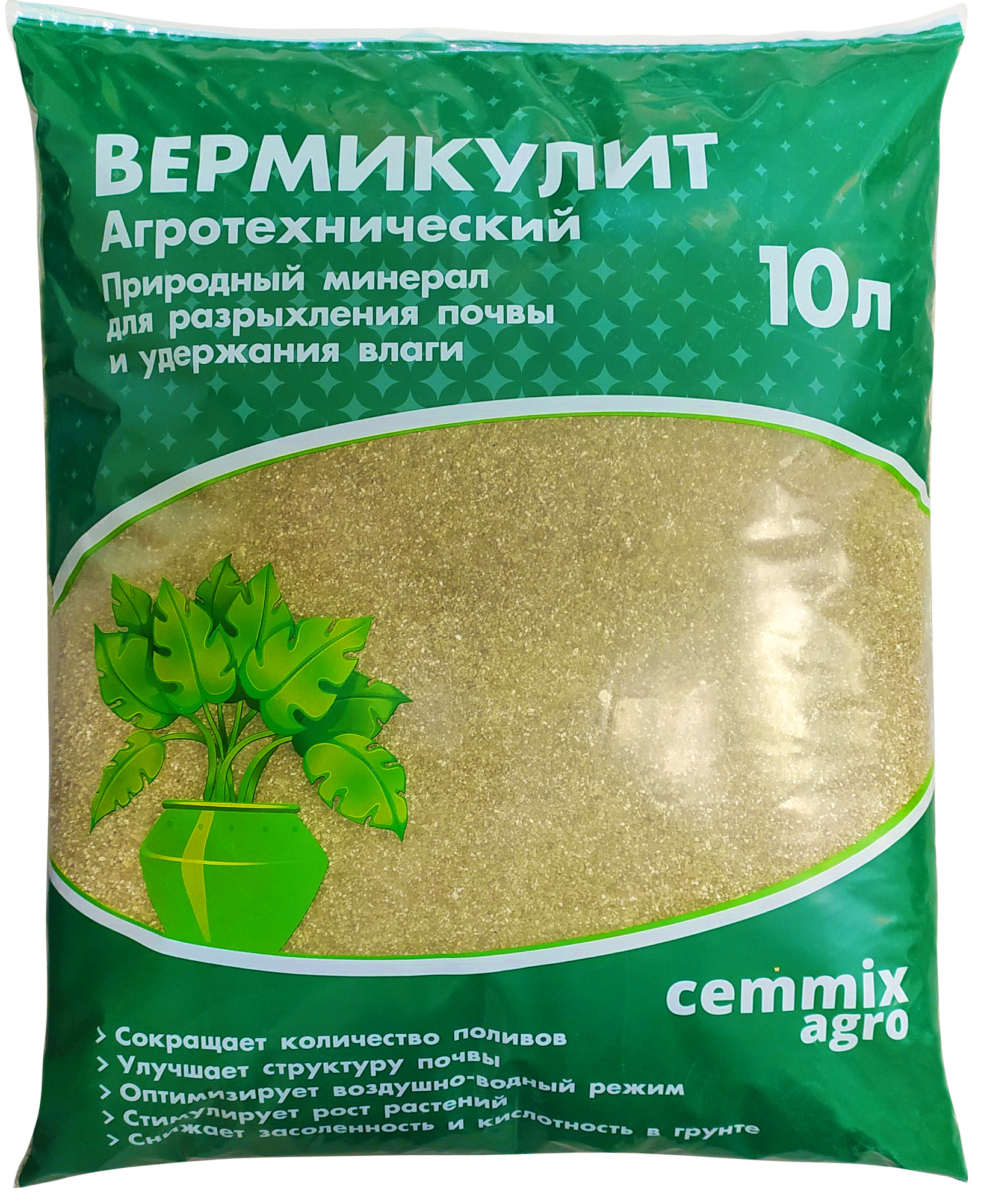 Вермикулит агротехнический Cemmix 10 л