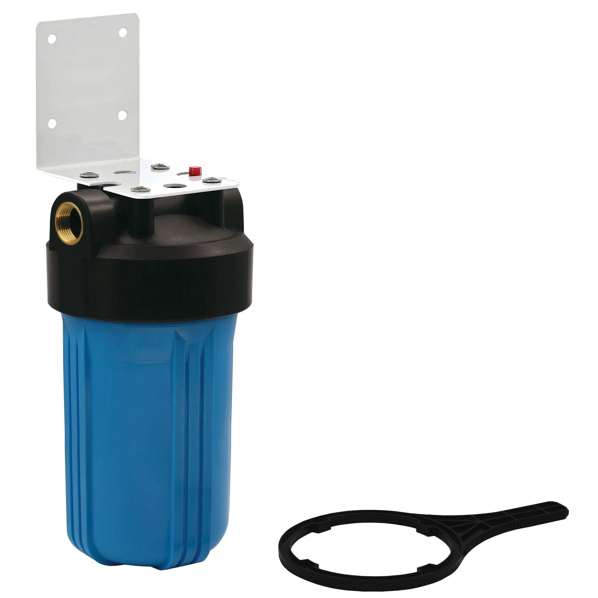Изображение товара Корпус фильтра Барьер Big Blue 10 для холодной воды с резьбой 1 дюйм, надежный и долговечный