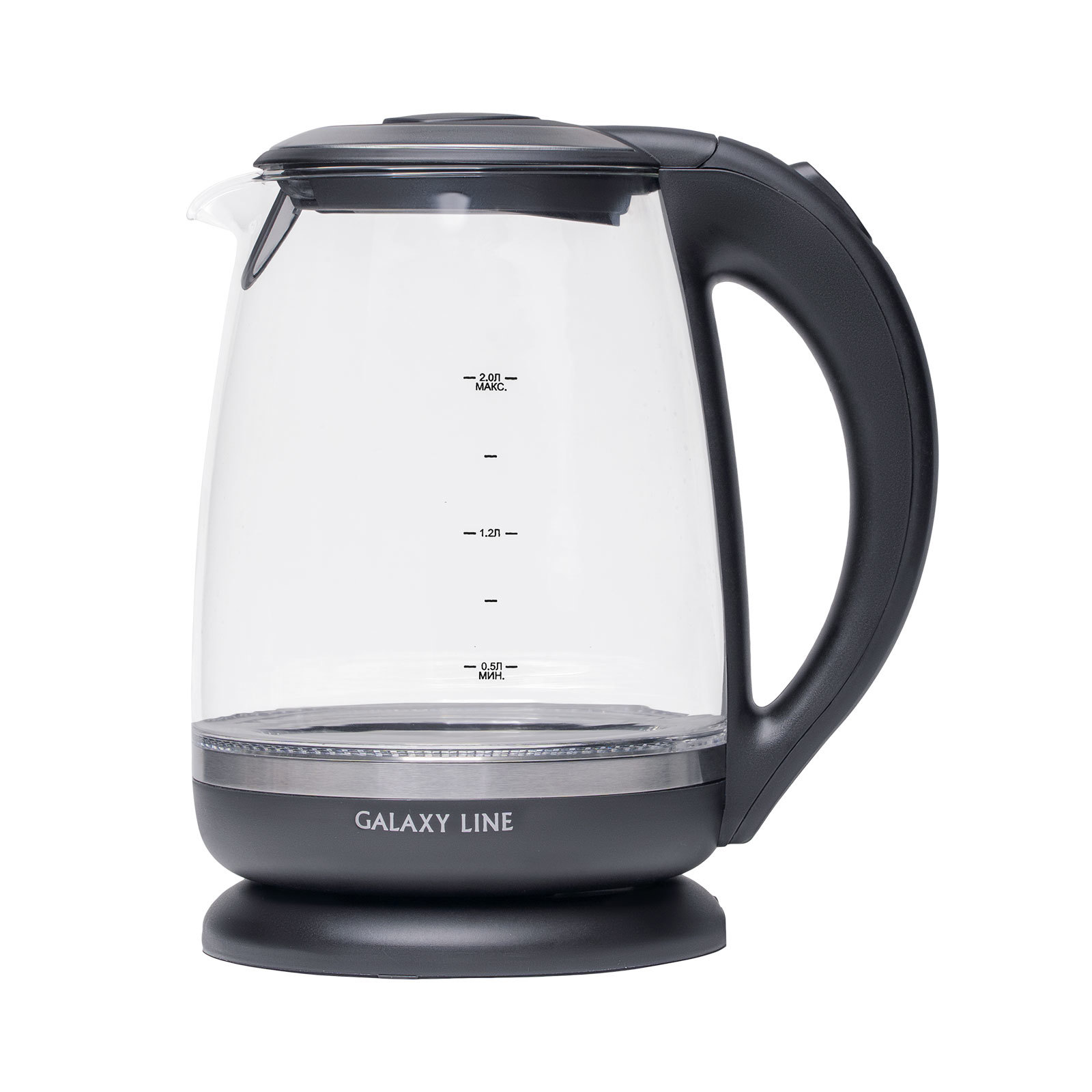 Изображение товара Электрический стеклянный чайник GALAXY LINE 2 л с подсветкой и высокой мощностью