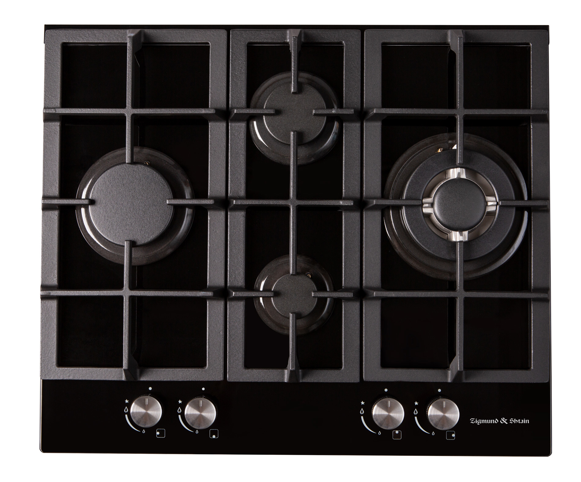 Изображение товара Газовая варочная панель Zigmund & Shtain MN 155.61 B 60.40 см 4 конфорки цвет черный