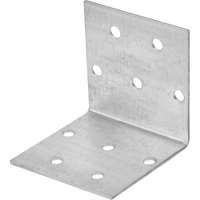 Изображение товара Угол крепежный равносторонний KUR 50x50x50x1.8 оцинкованная сталь цвет серебро