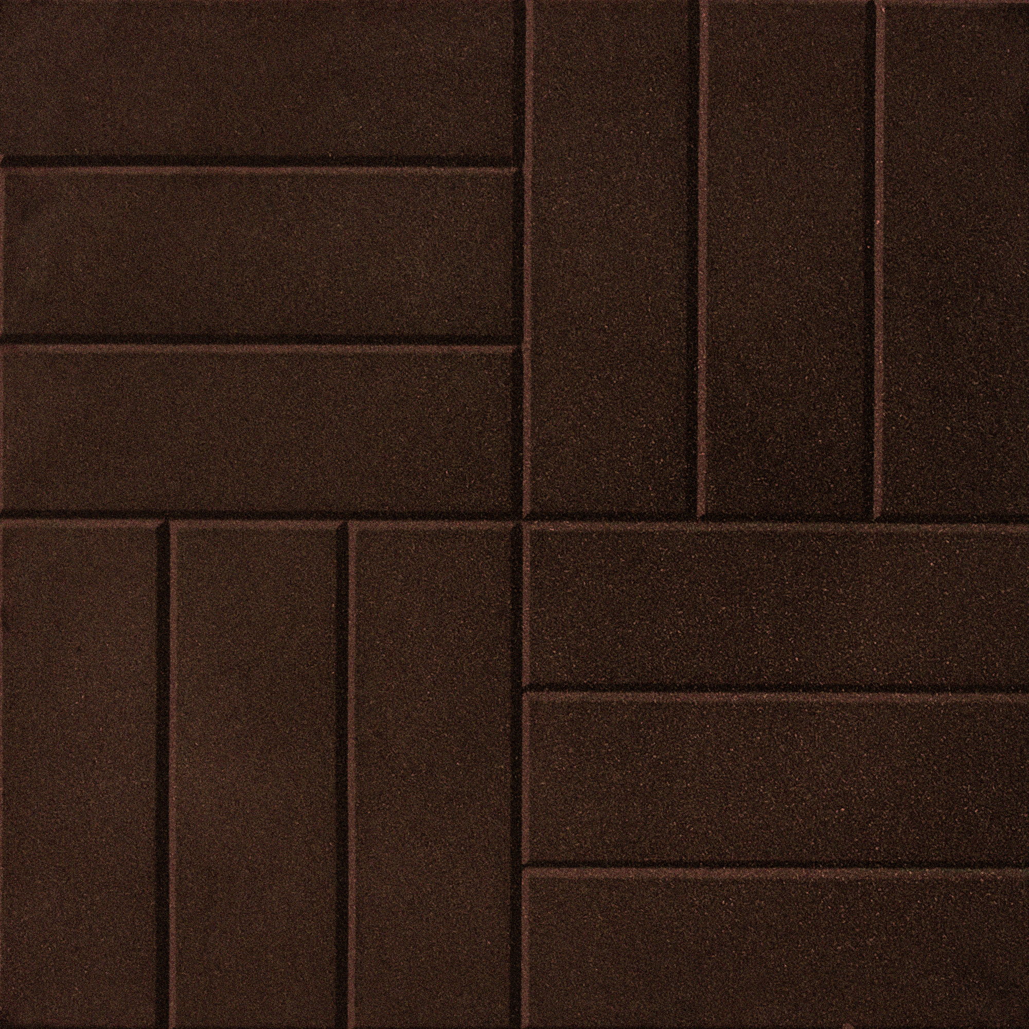 Изображение товара Плитка резиновая 500x500x30 паркет коричневый
