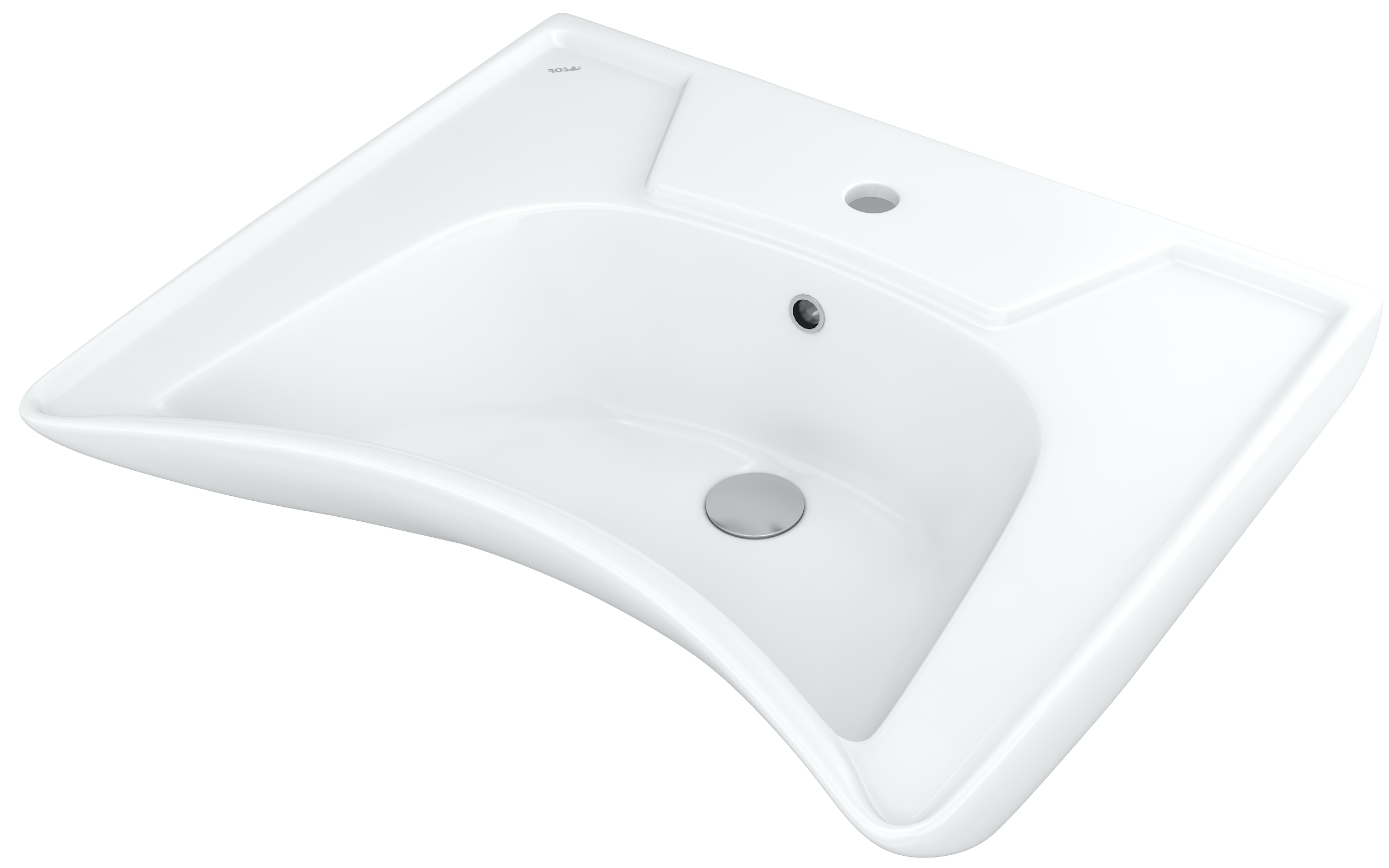 Изображение товара Раковина Rosa Атлантик подвесная 58.5x50.8 см