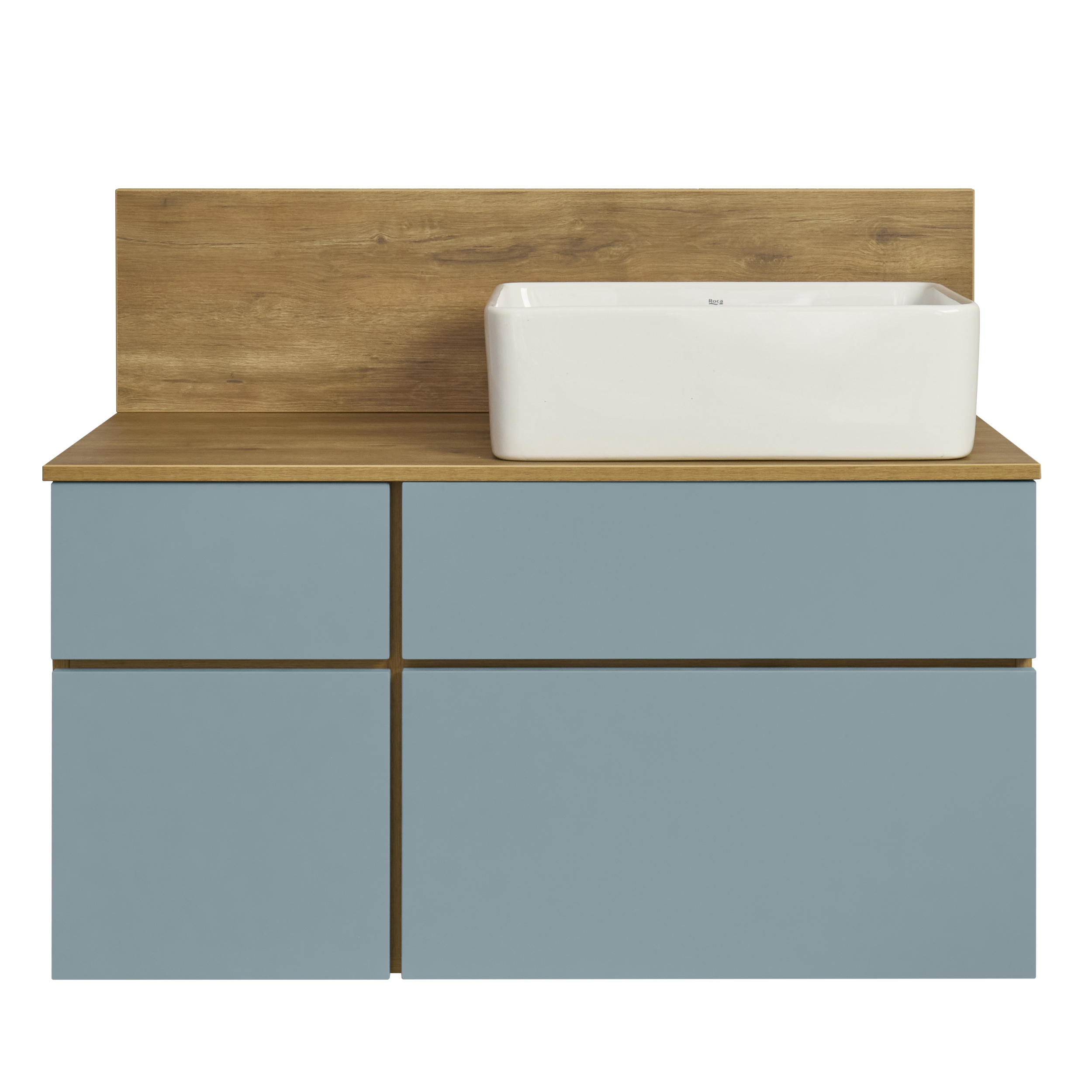 Изображение товара Тумба под раковину Aquaton Мишель 100 см, цвет дуб руст/фьорд