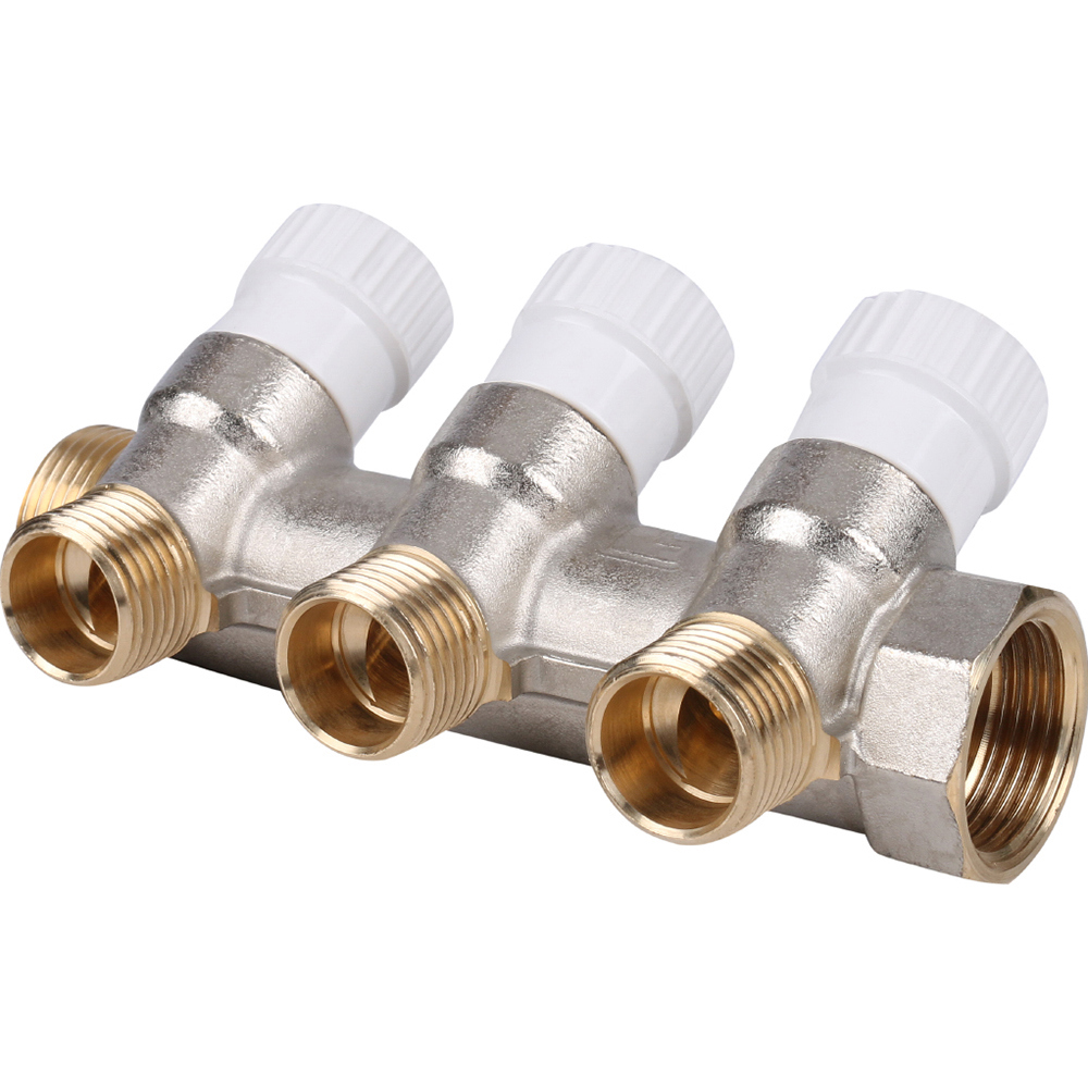 Изображение товара Коллектор распределительный Stout 82431621 3/4" 3 отвода 1/2"