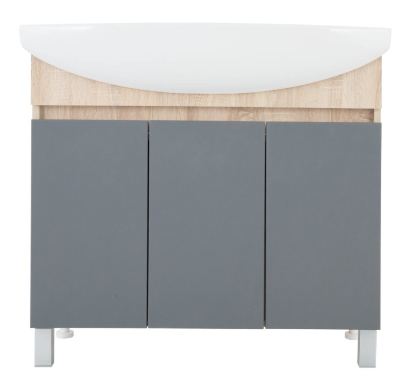 Изображение товара Тумба под раковину Соло 85 см, цвет серый