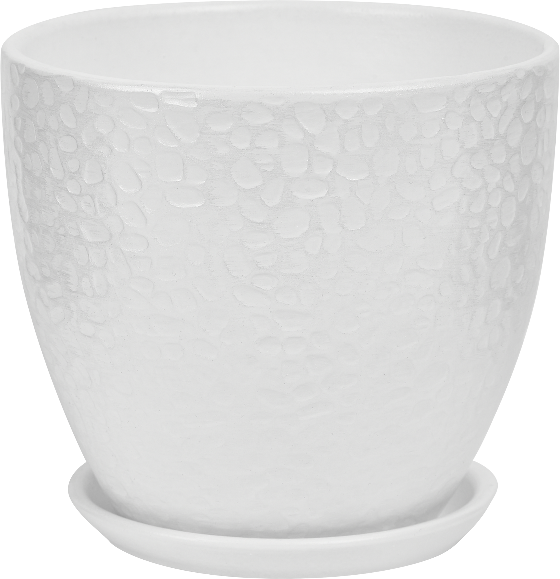 Горшок для цветов Мемори № 3 высокий овал ø15 см v1.4 л белый