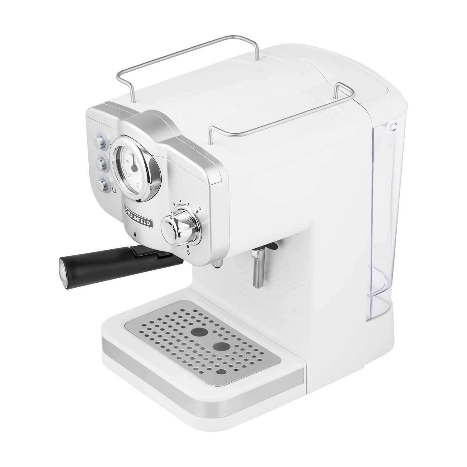 Изображение товара Рожковая кофеварка Maunfeld MF-735WH PRO цвет белый
