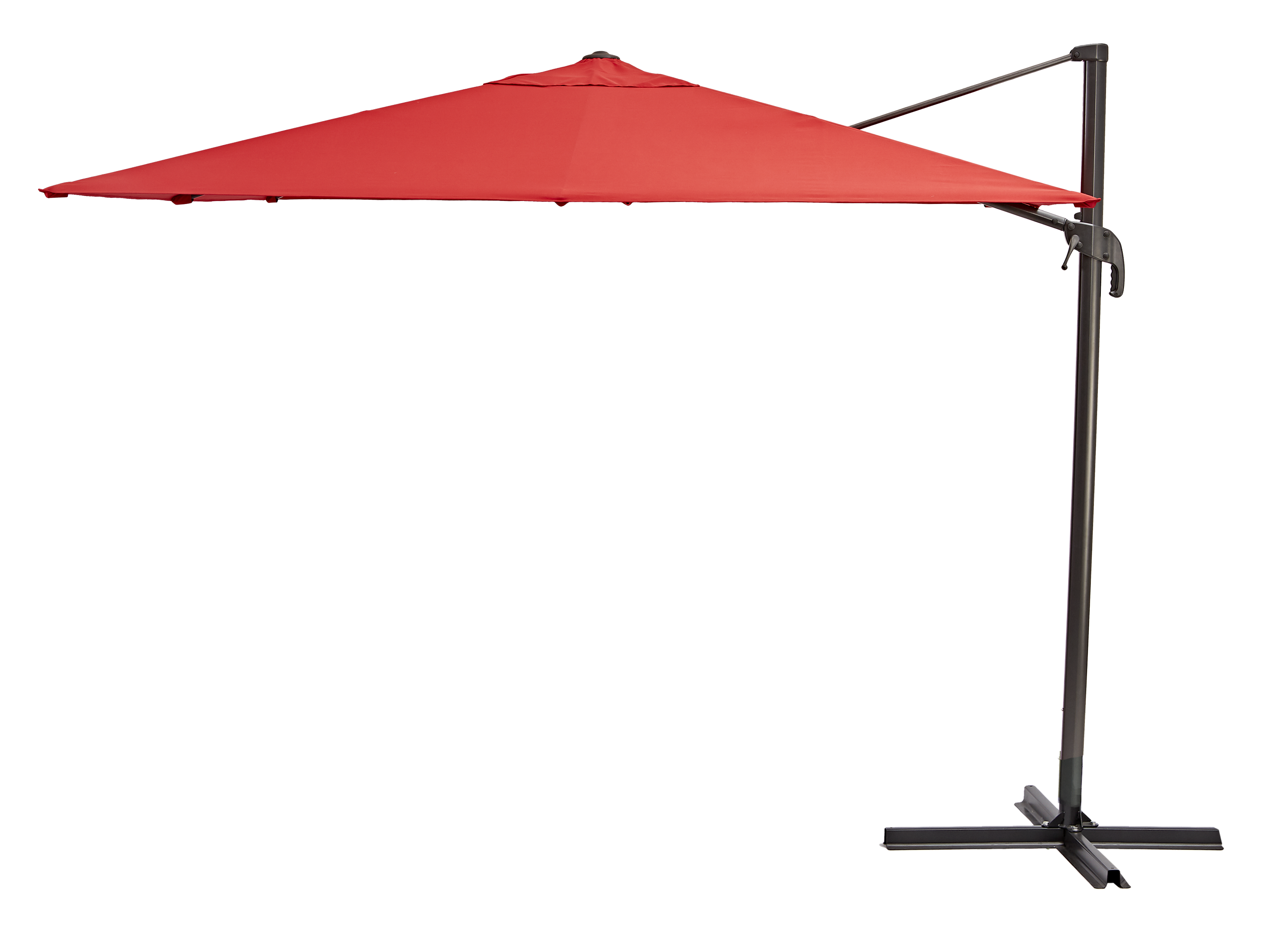 Изображение товара Зонт садовый Naterial Aura 290x290 см красный с боковой опорой