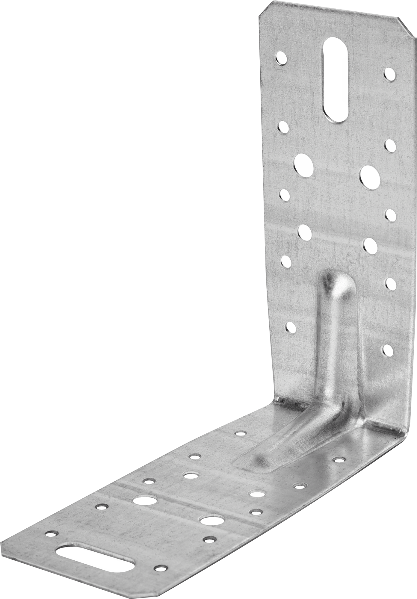 Изображение товара Угол крепежный усиленный KUU 150x150x65x1.8 — монтажный сталь, 90°, серый