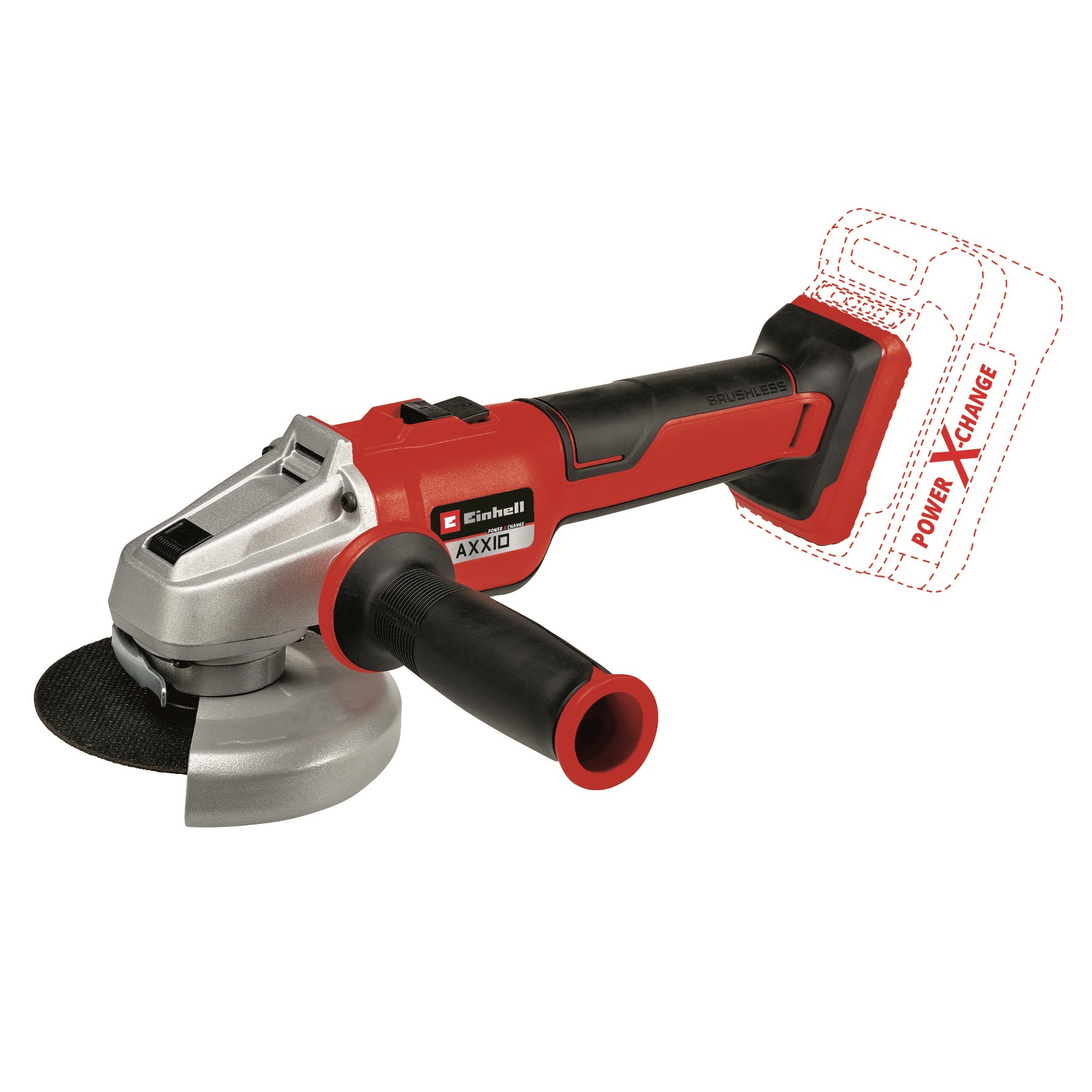 Изображение товара УШМ аккумуляторная бесщеточная Einhell PXC Axxio 18/125 Q 4431151, 18 В Li-Ion, 125 мм, без АКБ и ЗУ