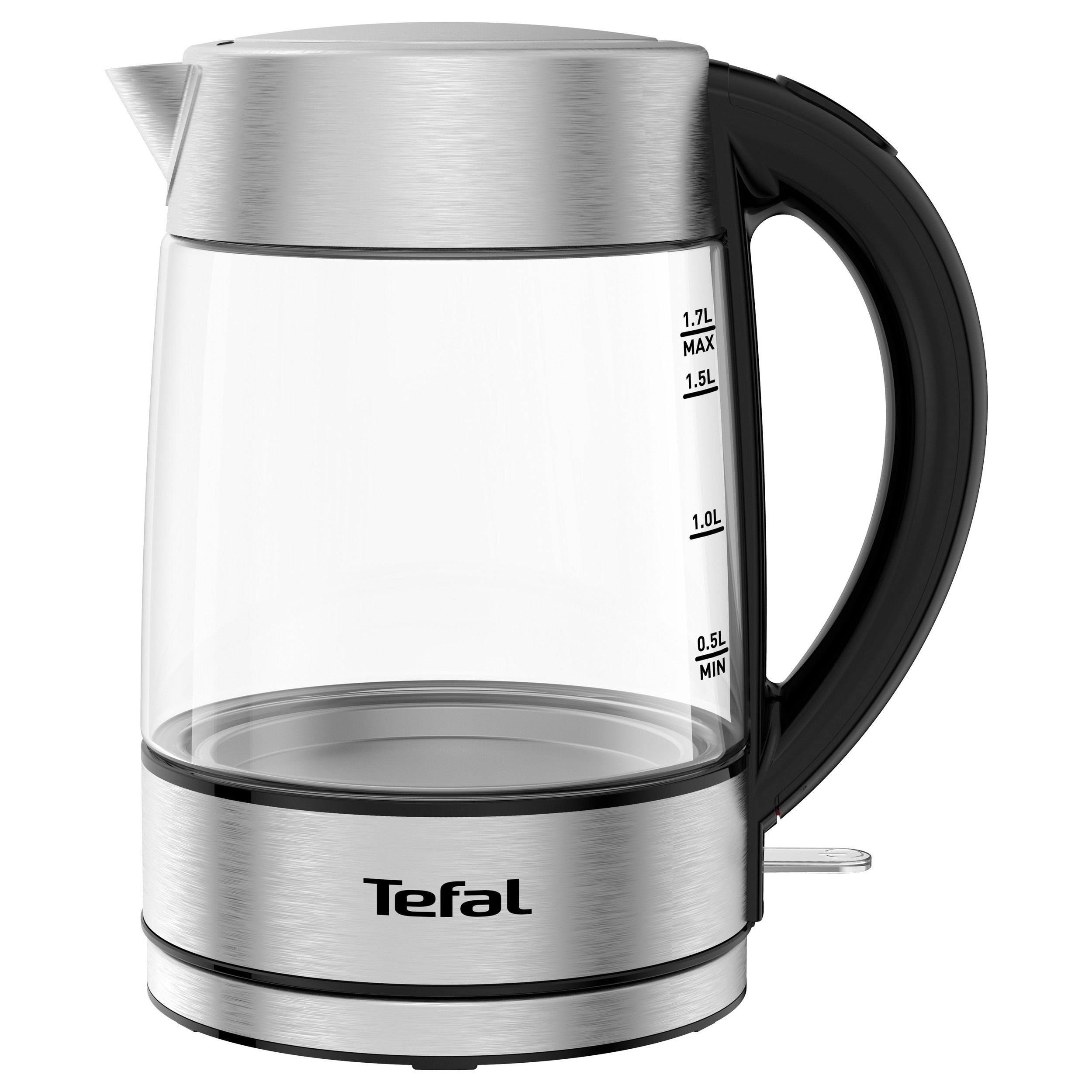 Изображение товара Электрический чайник Tefal 1.7 л стекло цвет серебристый KI772D32