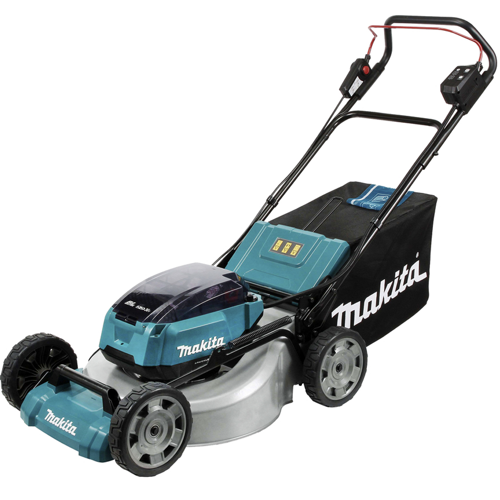 Изображение товара Аккумуляторная газонокосилка Makita DLM530 36V 53 см с регулировкой высоты и функцией мульчирования