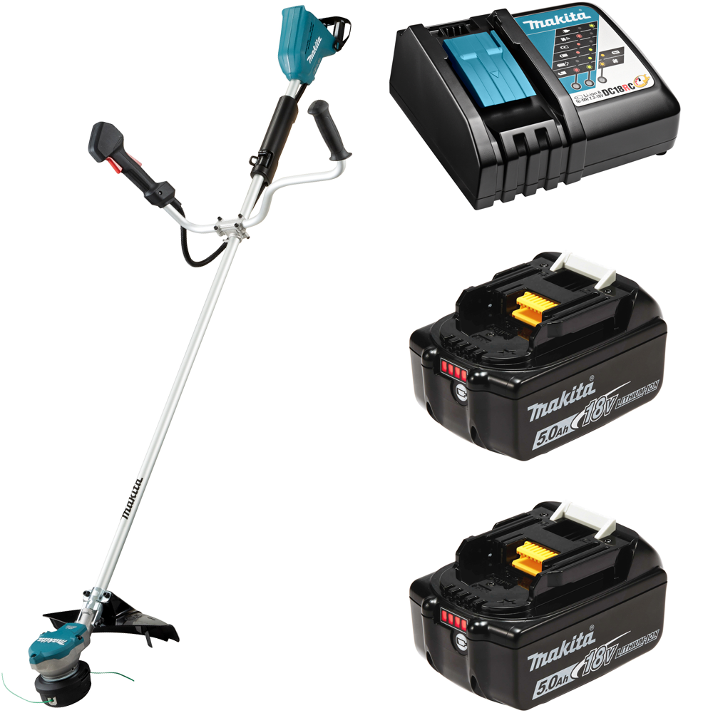 Изображение товара Аккумуляторный триммер Makita DUR368ART2 18 В комплект ЗУ батареи