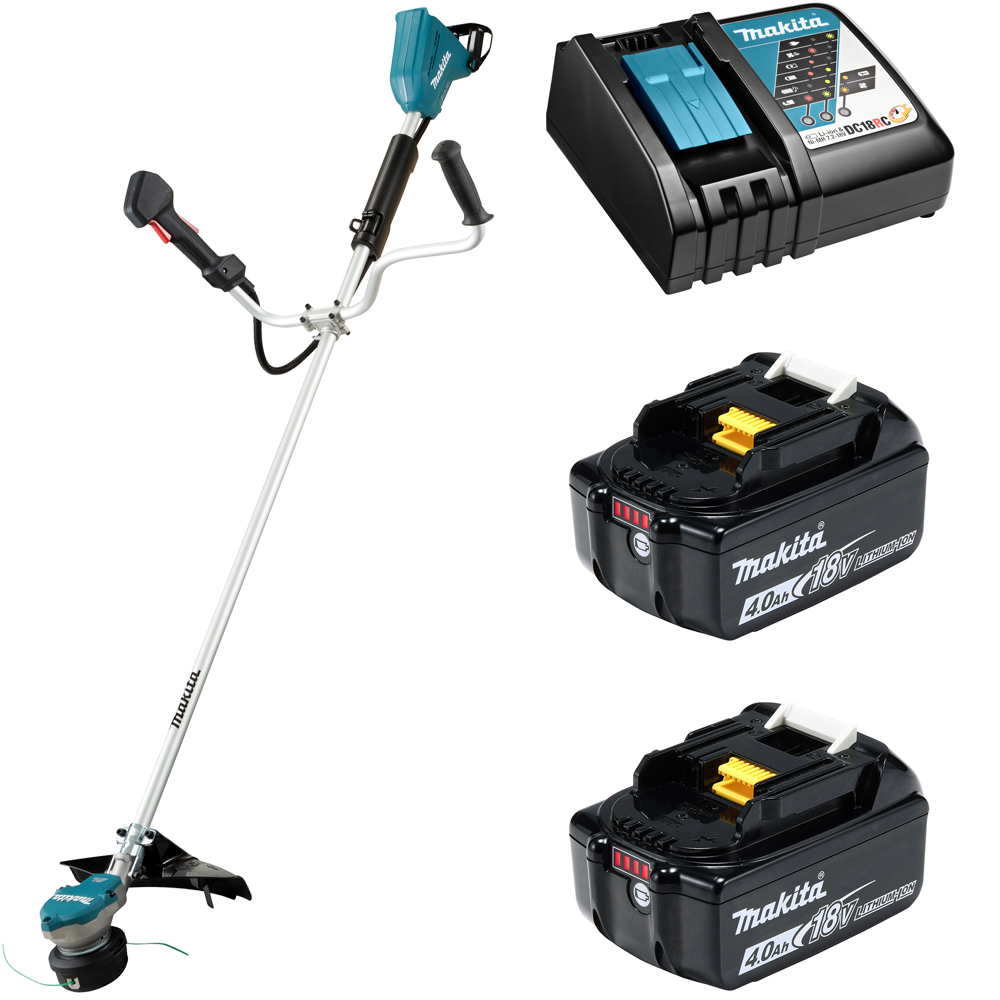 Изображение товара Аккумуляторный триммер Makita DUR368ARM2 18 В с зарядным устройством и батареями