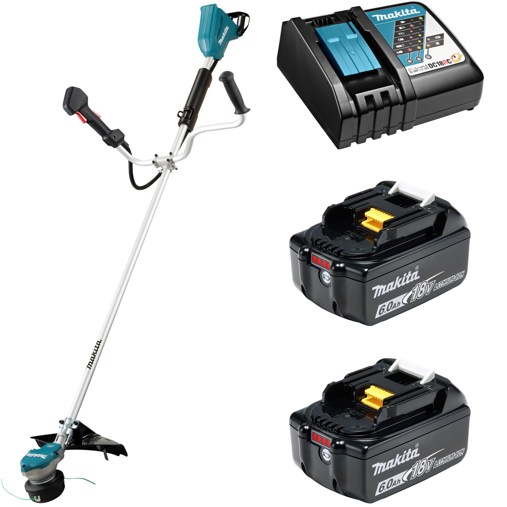 Изображение товара Триммер аккумуляторный Makita DUR368ARG2 18 В АКБ и ЗУ в комплекте