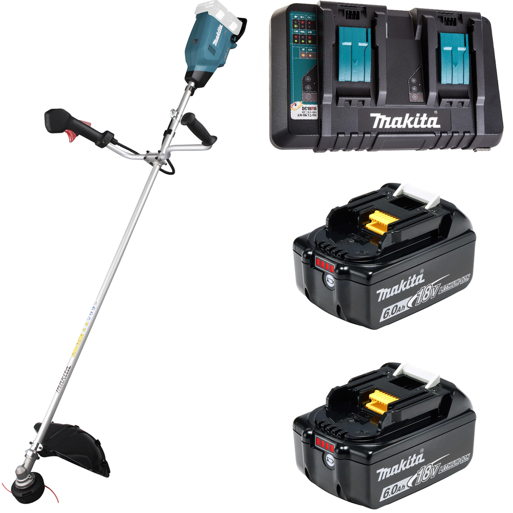 Изображение товара Аккумуляторный триммер Makita DUR369APG2 18 В с АКБ и ЗУ