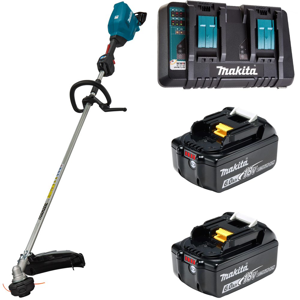 Изображение товара Триммер аккумуляторный Makita DUR369LPG2 18 В АКБ и ЗУ в комплекте