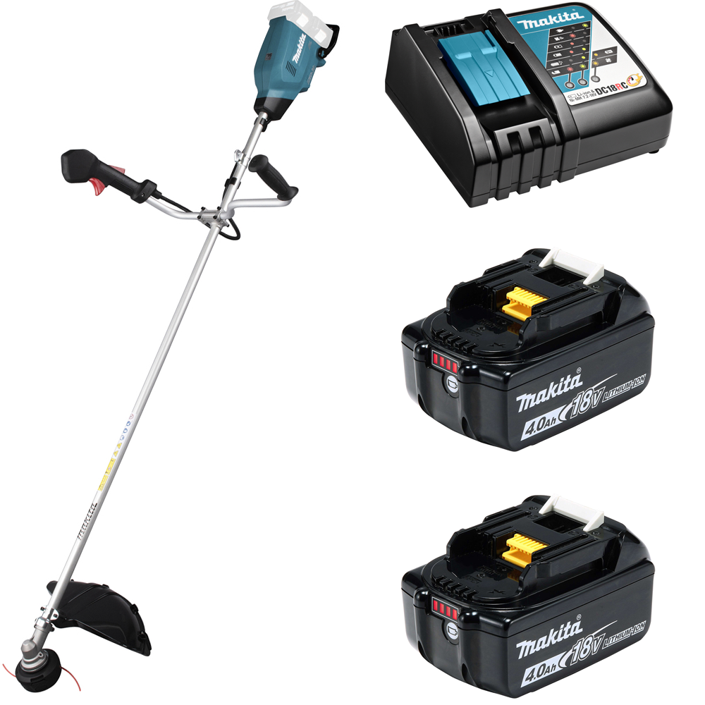 Изображение товара Аккумуляторный триммер Makita DUR369A 18 В с 3 насадками и мощным двигателем