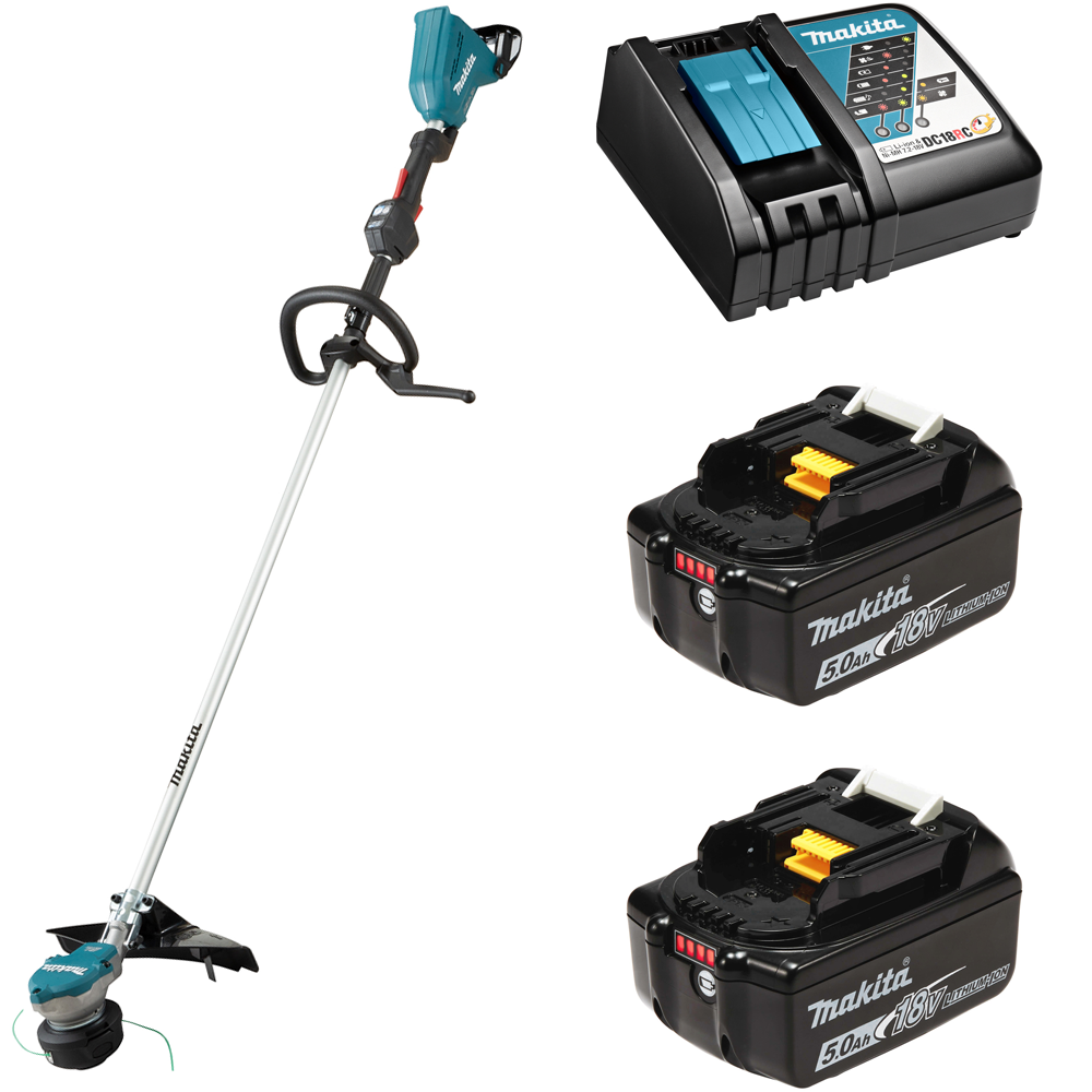 Изображение товара Триммер аккумуляторный Makita DUR368LRT2 18 В АКБ и ЗУ в комплекте