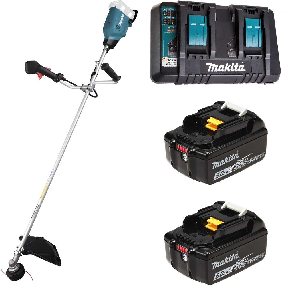 Изображение товара Триммер аккумуляторный Makita DUR369APT2 18 В АКБ и ЗУ в комплекте