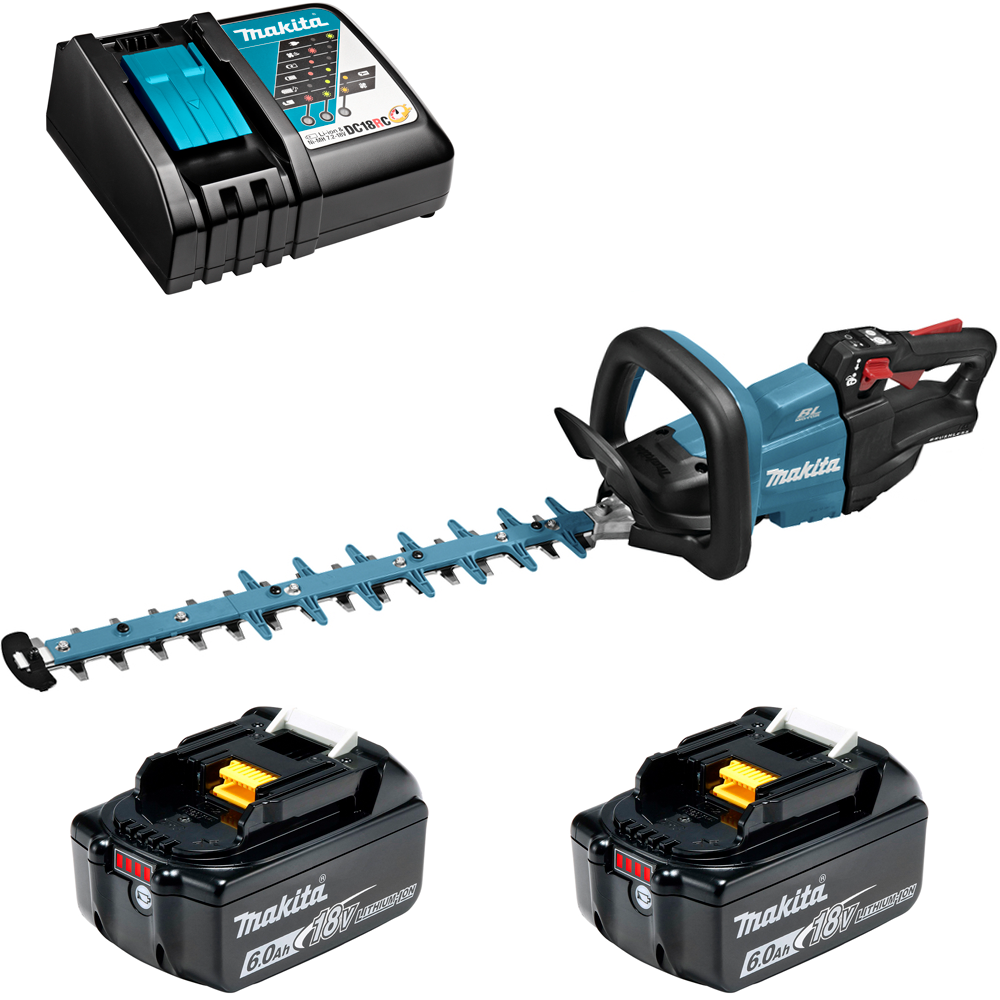 Изображение товара Кусторез аккумуляторный Makita DUH502RG2 DUH502 18 В 50 см АКБ и ЗУ в комплекте