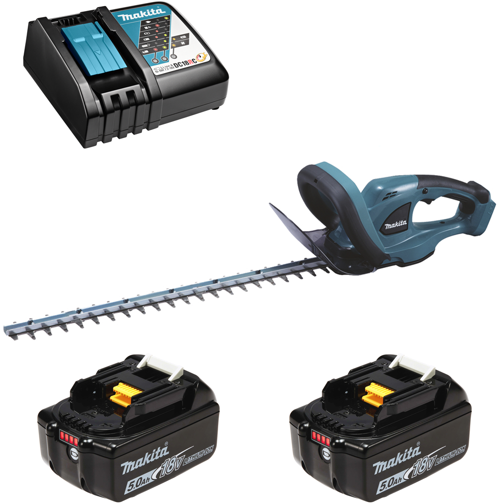 Изображение товара Кусторез аккумуляторный Makita DUH523RT2 DUH523 18 В 53 см АКБ и ЗУ в комплекте
