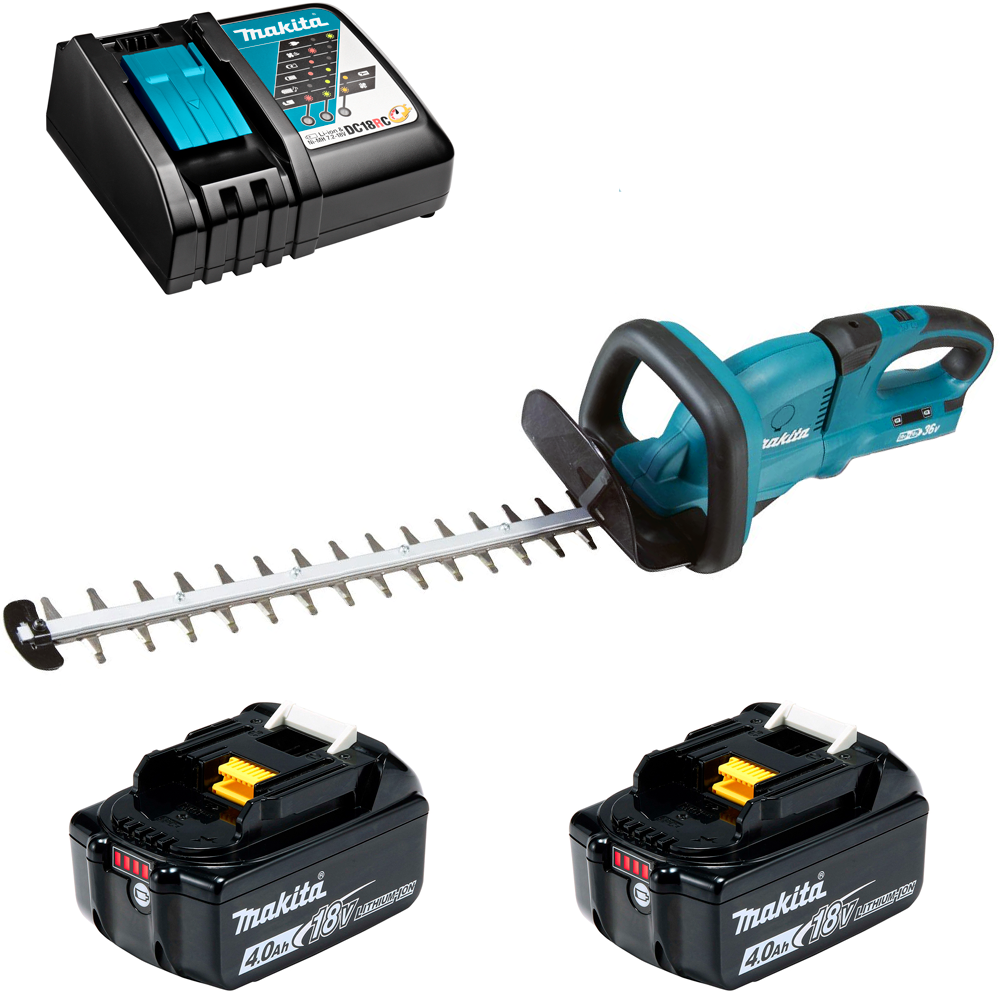 Изображение товара Кусторез аккумуляторный Makita DUH651RM2 36 В с длинным лезвием и в комплекте