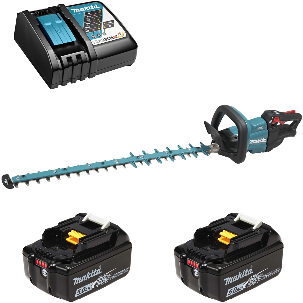 Изображение товара Кусторез аккумуляторный Makita DUH752RT2 18 В 75 см АКБ и ЗУ в комплекте