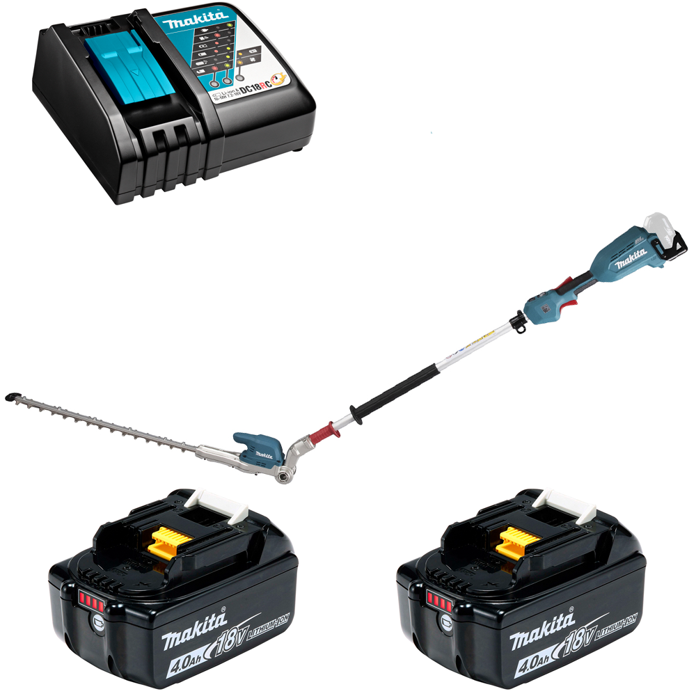 Изображение товара Аккумуляторный кусторез Makita DUN500W 50 см с акб и зарядкой - мощный садовый инструмент