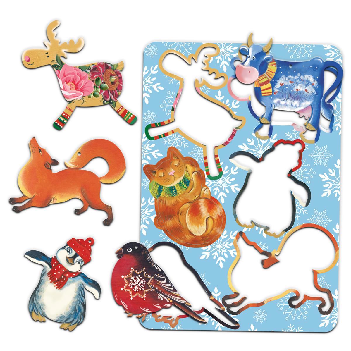 Изображение товара Набор подвесок Орландо 006002лзр098 дерево 6 шт