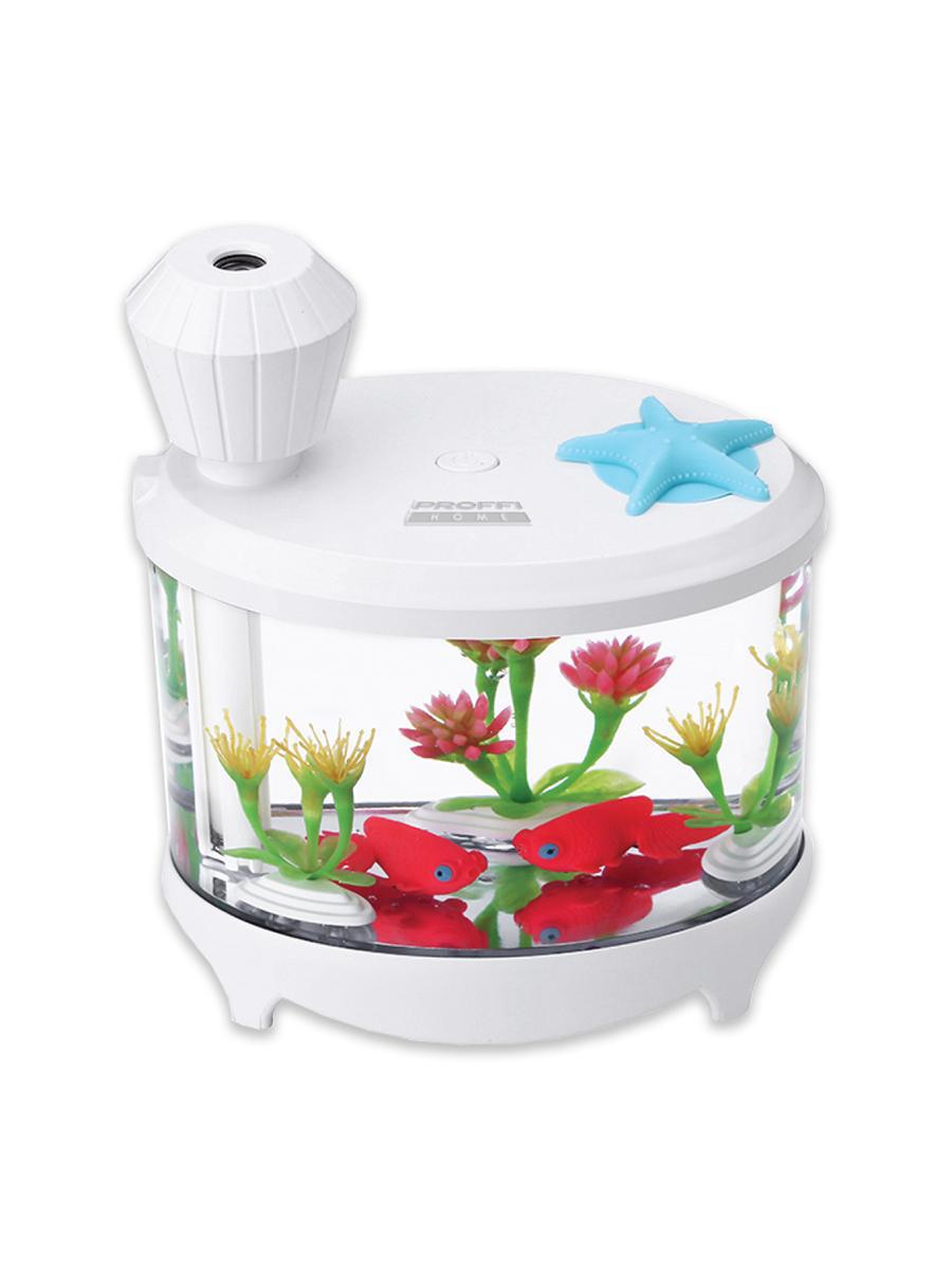 Изображение товара Увлажнитель воздуха PROFFI HOME PH11053 ультразвуковой компактный белый с ночной подсветкой