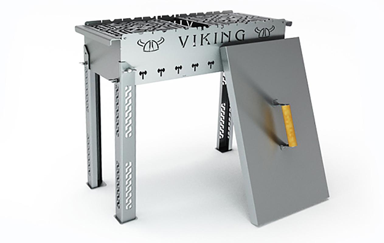 Изображение товара Мангал Grillux ВЗР2267 VikinG 730x338 см сталь Изображение товара Мангал Grillux ВЗР2267 VikinG 730x338 см сталь