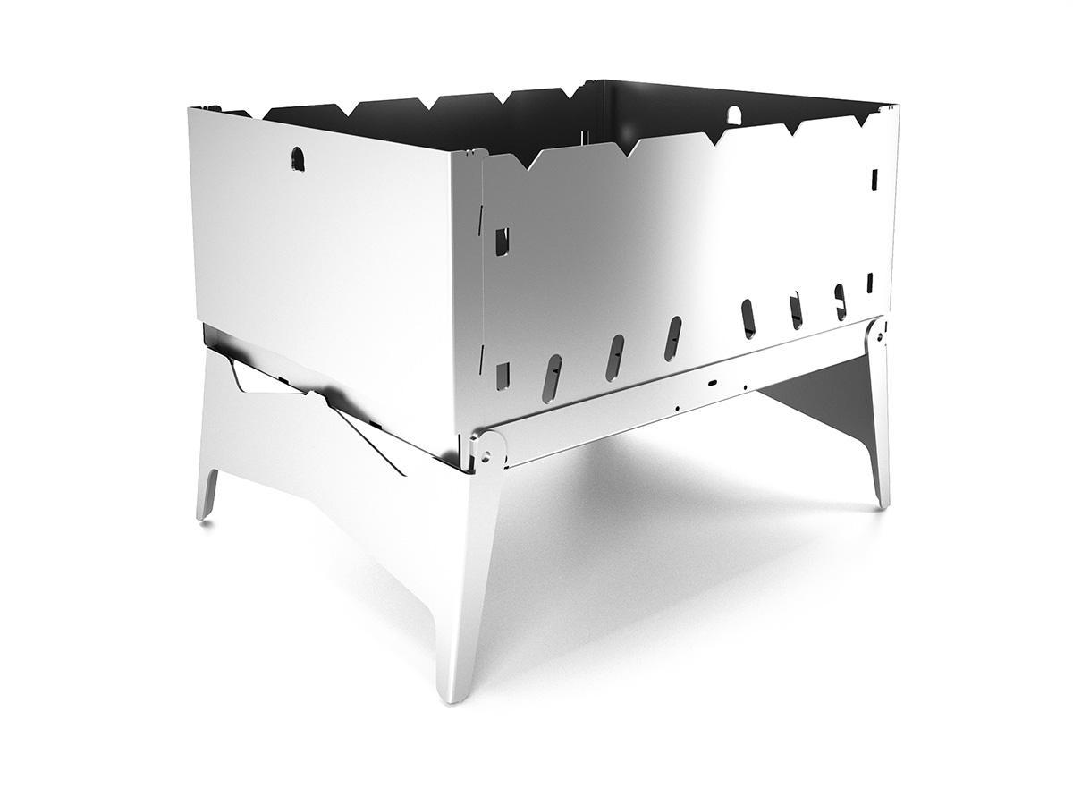 Изображение товара Мангал Grillux ВЗР2264 Optimus Stainless 390x254 см нержавеющая сталь