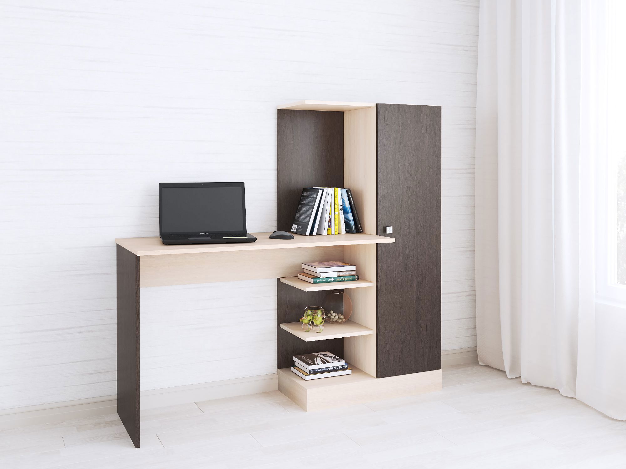 Изображение товара Стол компьютерный Тэкс Квартет-6 145x135x50 см ДСП цвет венге 00-00003641 Изображение товара Стол компьютерный Тэкс Квартет-6 145x135x50 см ДСП цвет венге 00-00003641