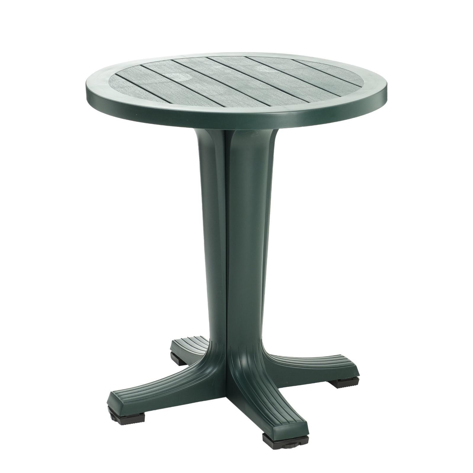 Изображение товара Стол садовый Ellastik-plast 7072928 Прованс круглый темно-зеленый 65 см