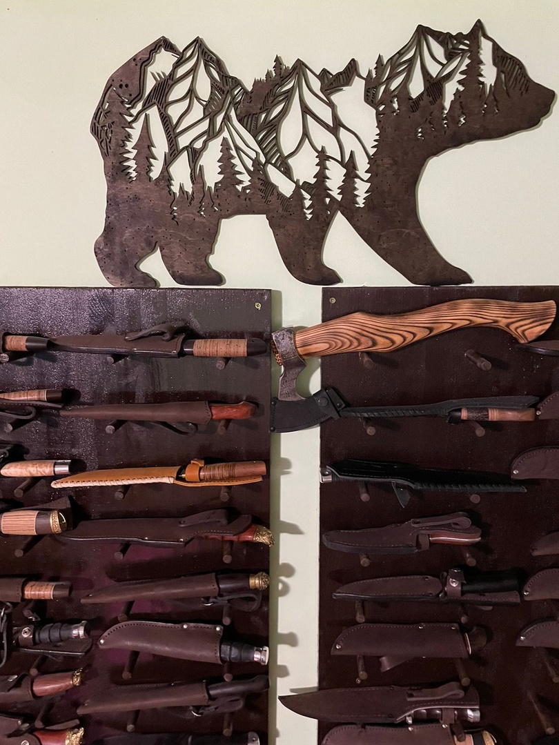 Изображение товара Панно настенное "Медведь" 35x70 см