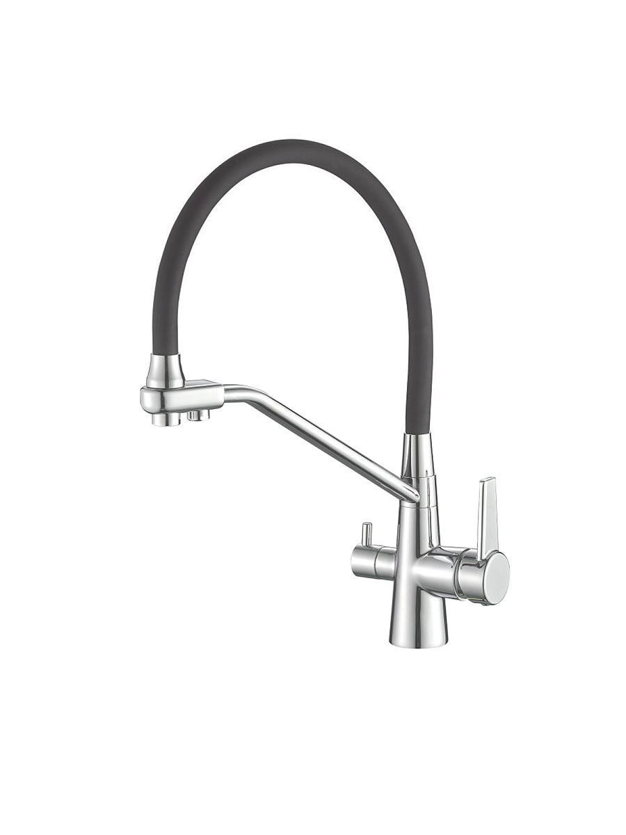 Изображение товара Смеситель Fashun A4382-12 Однорычажный с гибким изливом, серый