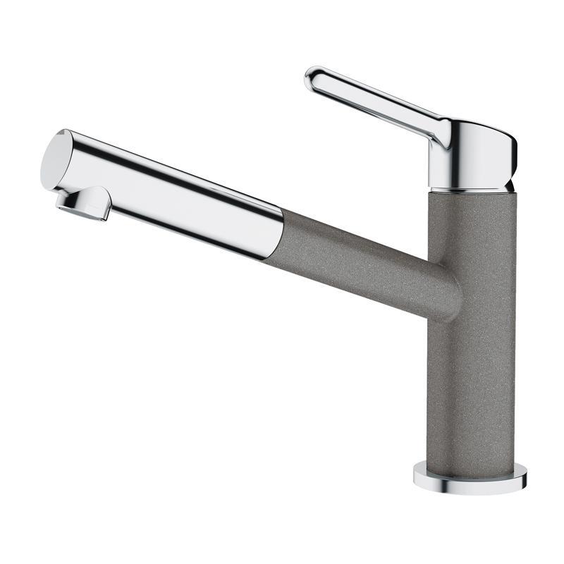 Изображение товара Смеситель для кухни Franke Orbit излив 13 см с выдвижным шлангом серый камень