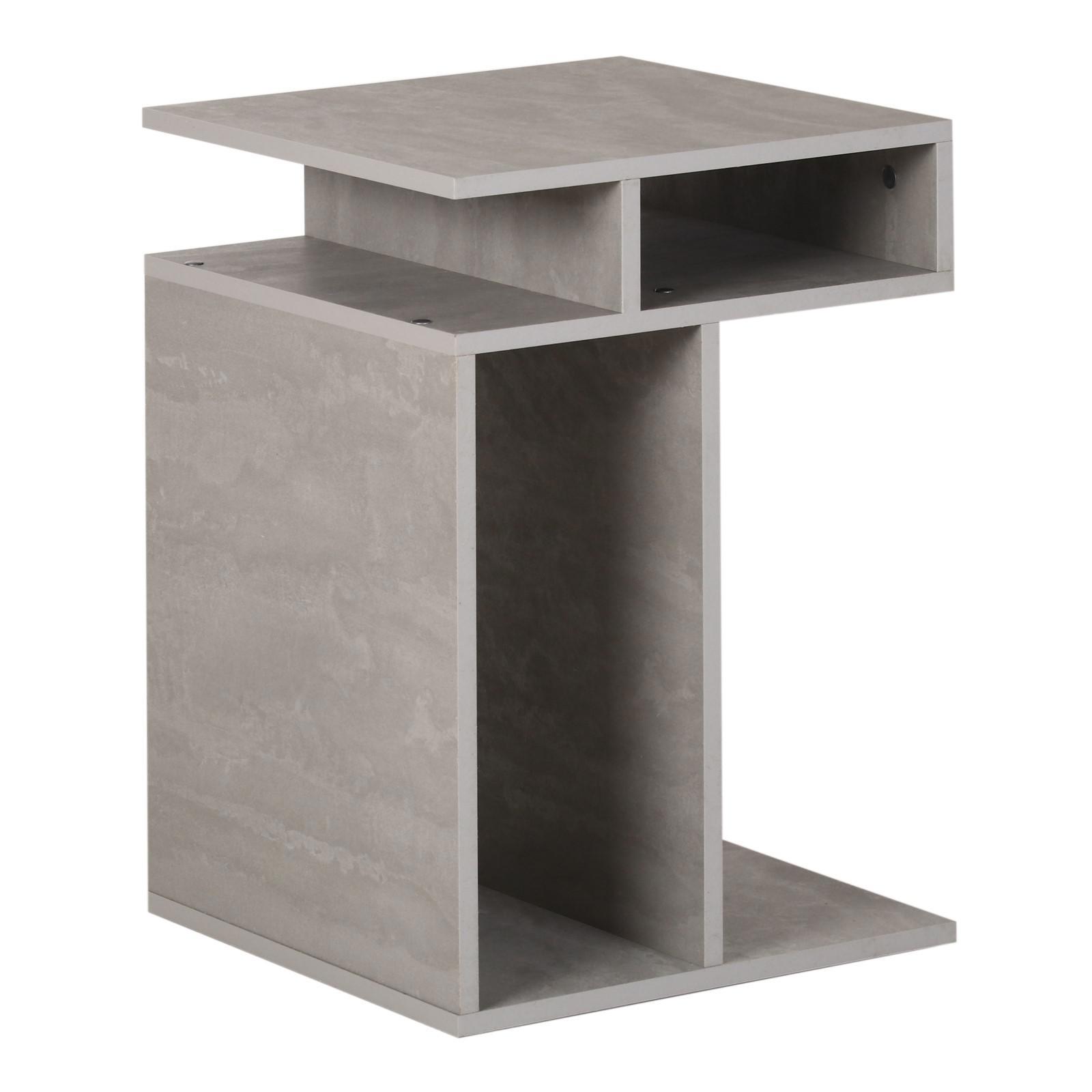 Изображение товара Стол придиванный КЛИК МЕБЕЛЬ Болеро 44x44x62см Бетон