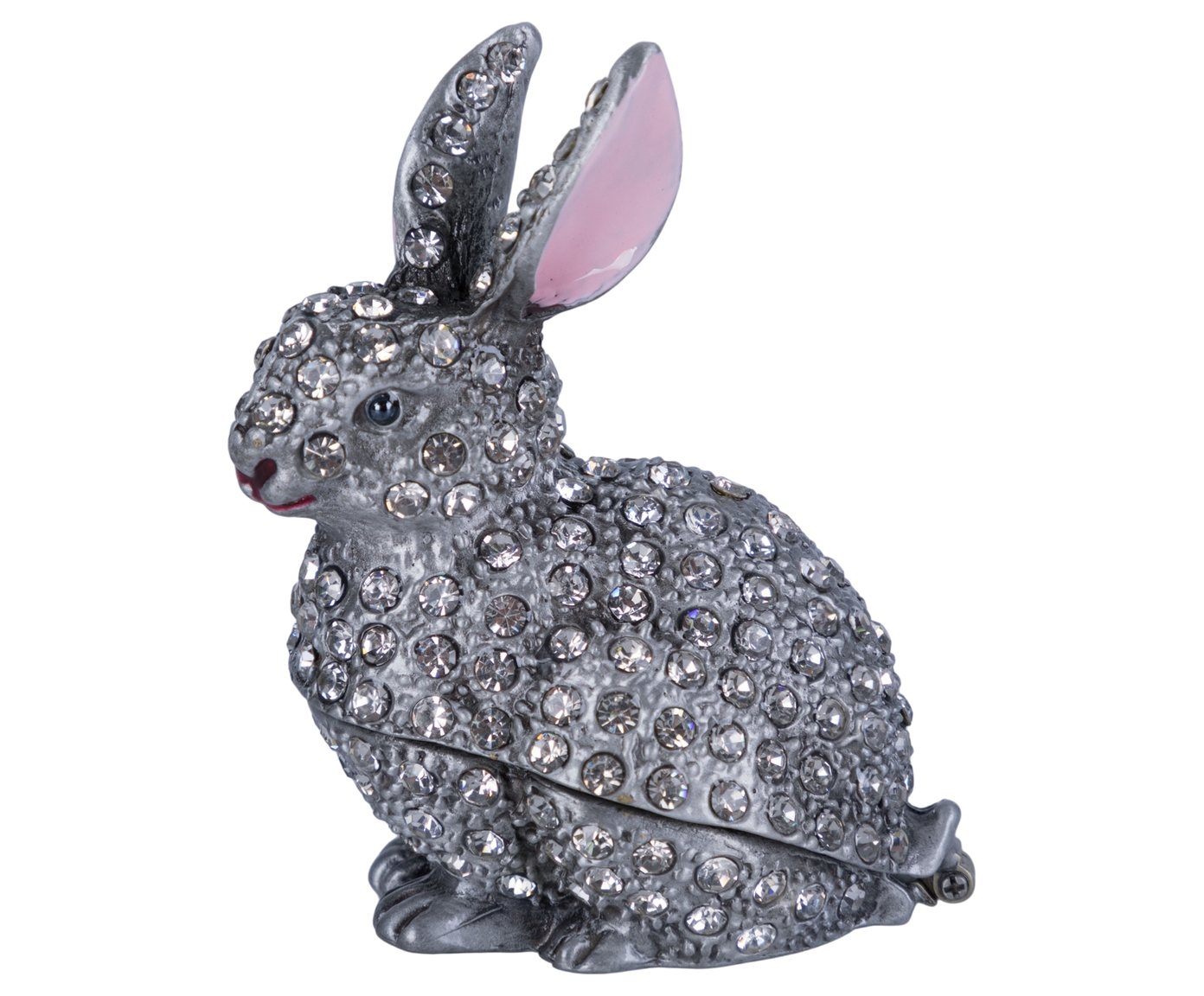 Изображение товара Шкатулка Гласар для драгоценностей со стразами Зайка 3x6x6см