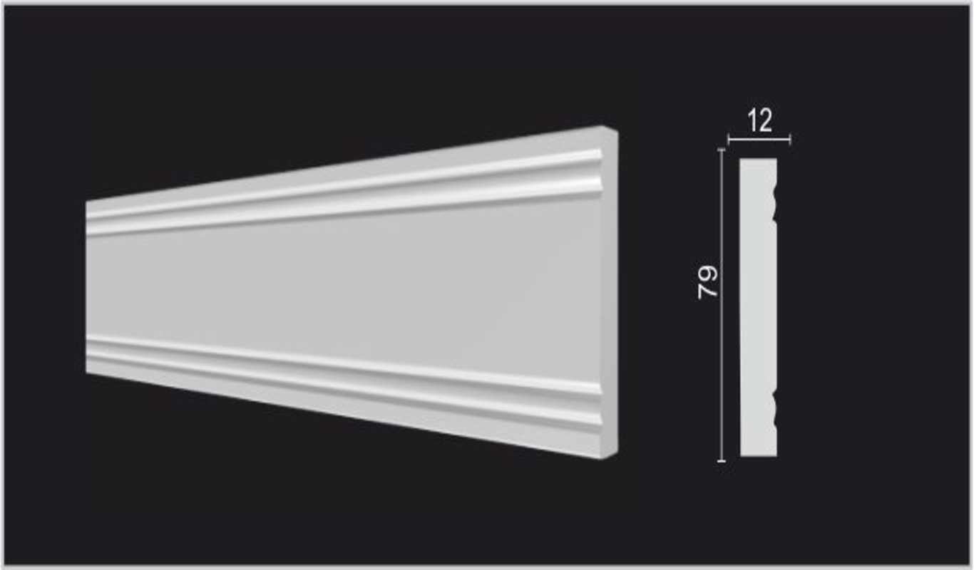 МолдингстеновойDecor-Dizayn150A12x2000ммдюропласт,ударопрочный