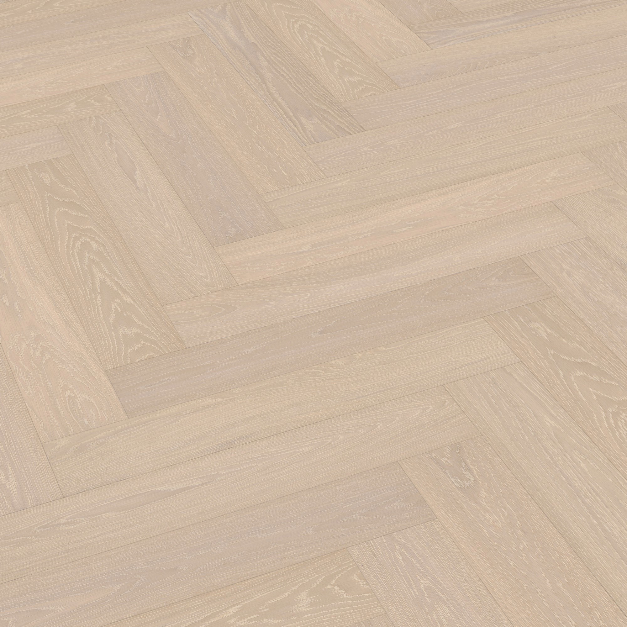 Изображение товара Паркетная доска Meister PS500 Дуб Гармония Сливочно-белый Ёлочка 23 класс толщина 13 мм с фаской 0.81 м²